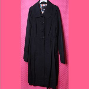 Black Coat by MOSSIMO Dressy Taffeta A Line - Great over Formalwear - Size S